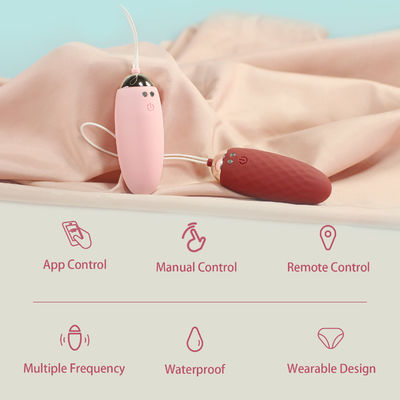 Upgraded Wearable Bluetooth Bullet Vibrator Stimulator , Female Adult Sex Vibrator